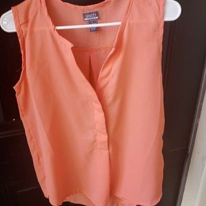 Casuals Sheer orange/pink top